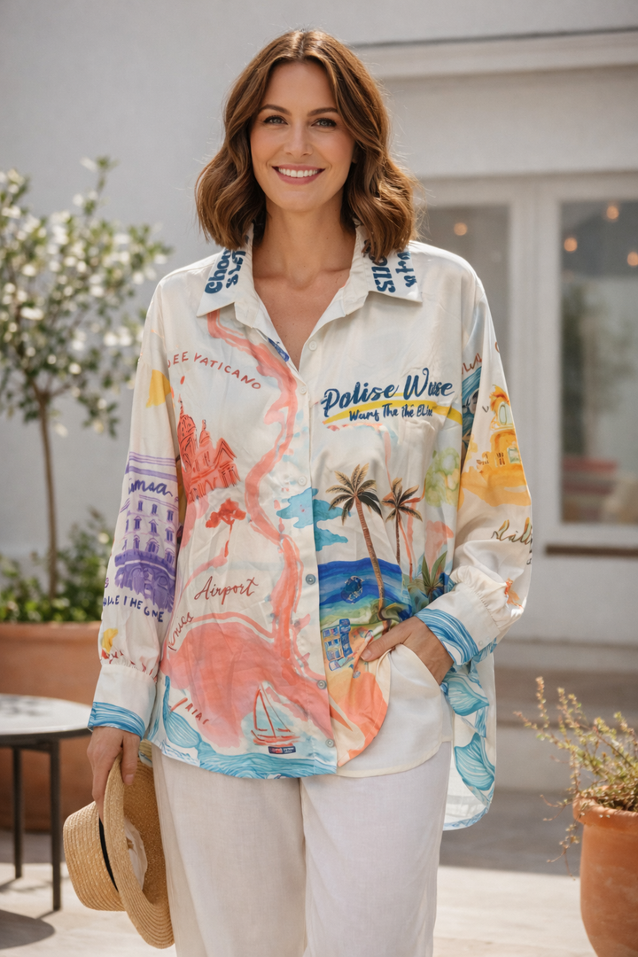 Paradiso Waves Silky Shirt Cream