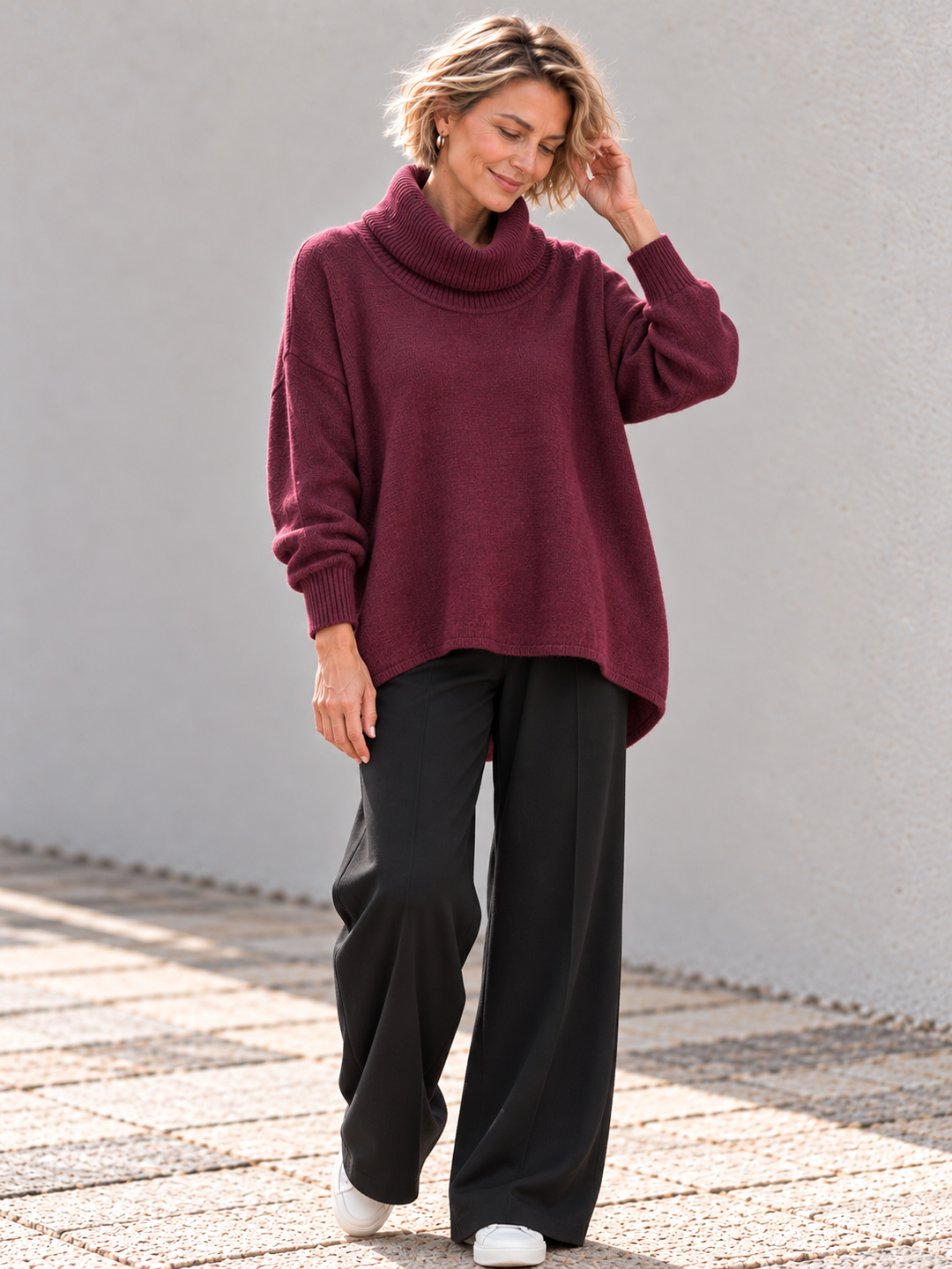 Monika Oversized Jumper Mulberry