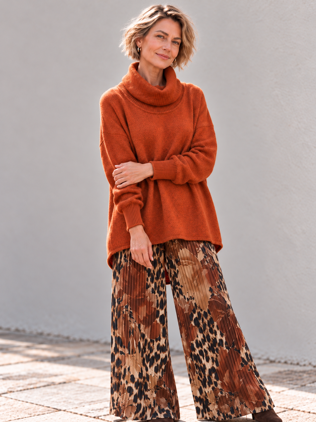 Monika Oversized Jumper Tangerine
