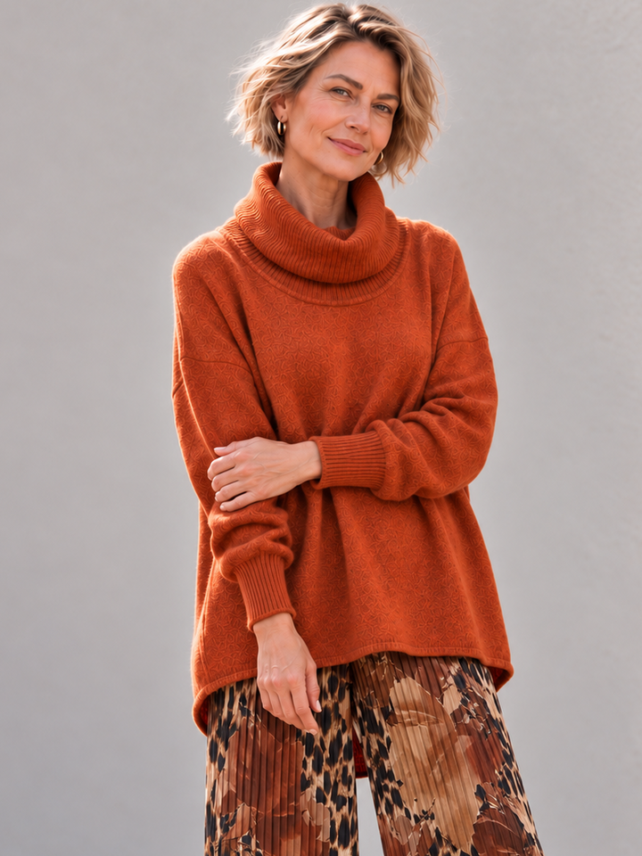 Monika Oversized Jumper Tangerine