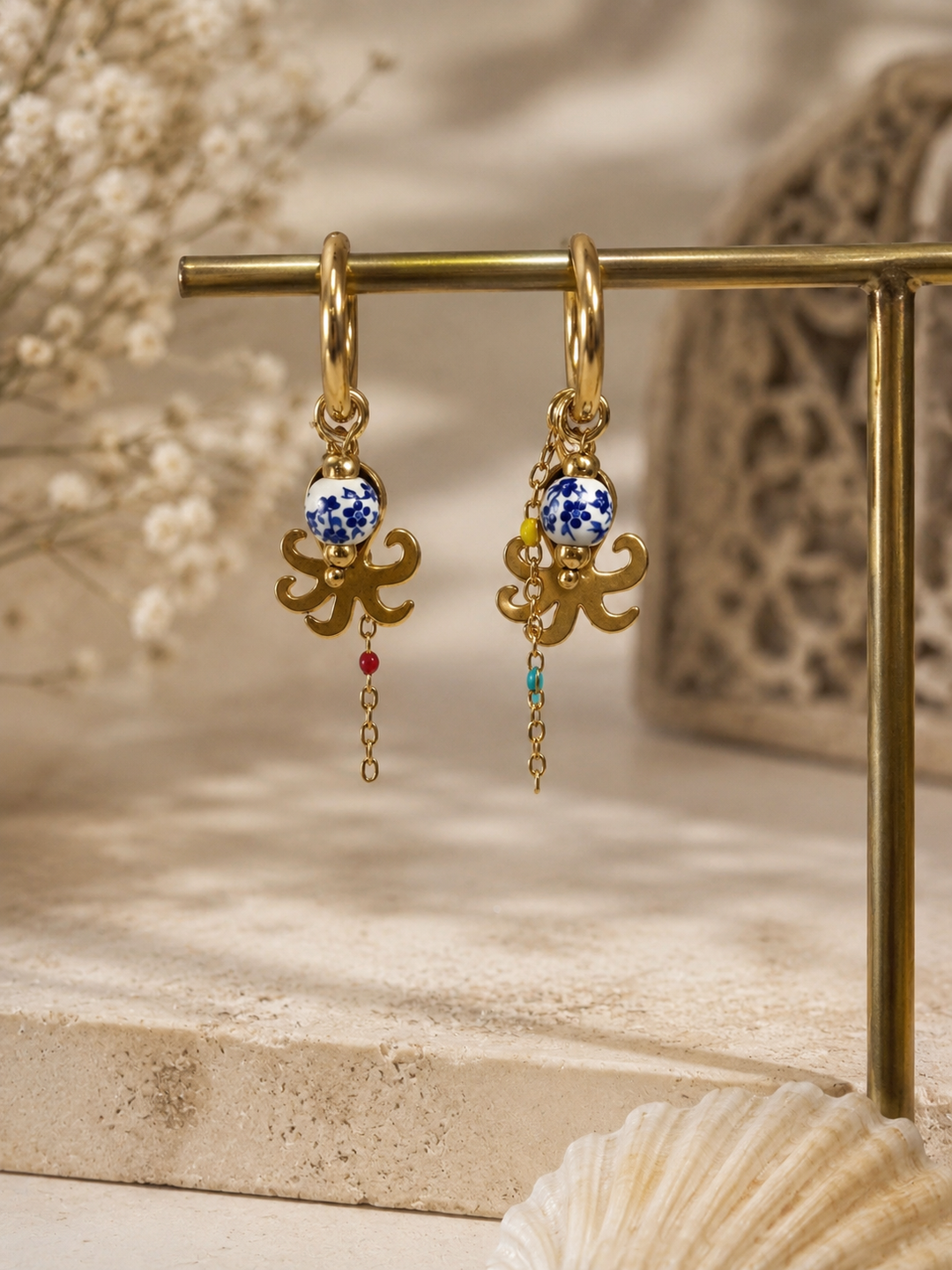Octopus Huggie Earrings
