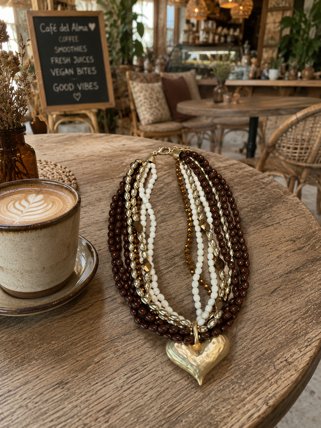 Cascade Heart Statement Necklace