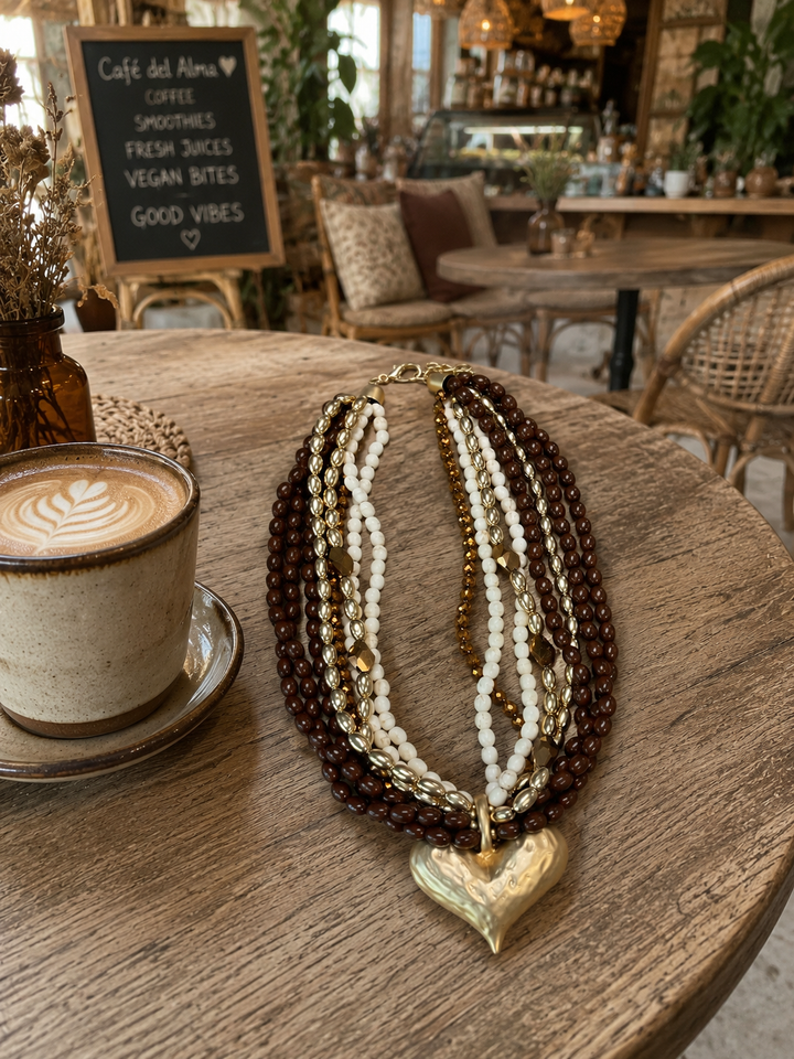 Cascade Heart Statement Necklace
