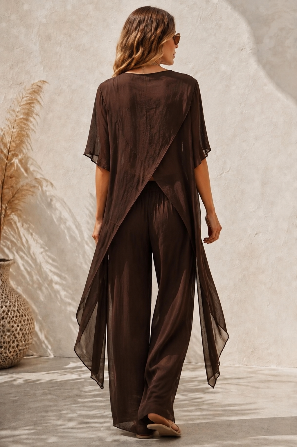 Liberty Crinkle Co-Ord Espresso