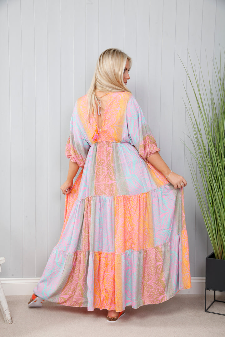 Mystic Tropical Silk Dress