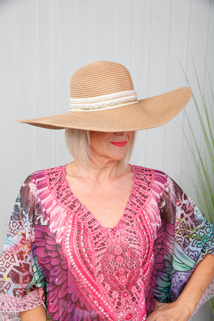 Seaside Sparkle Hat Tan