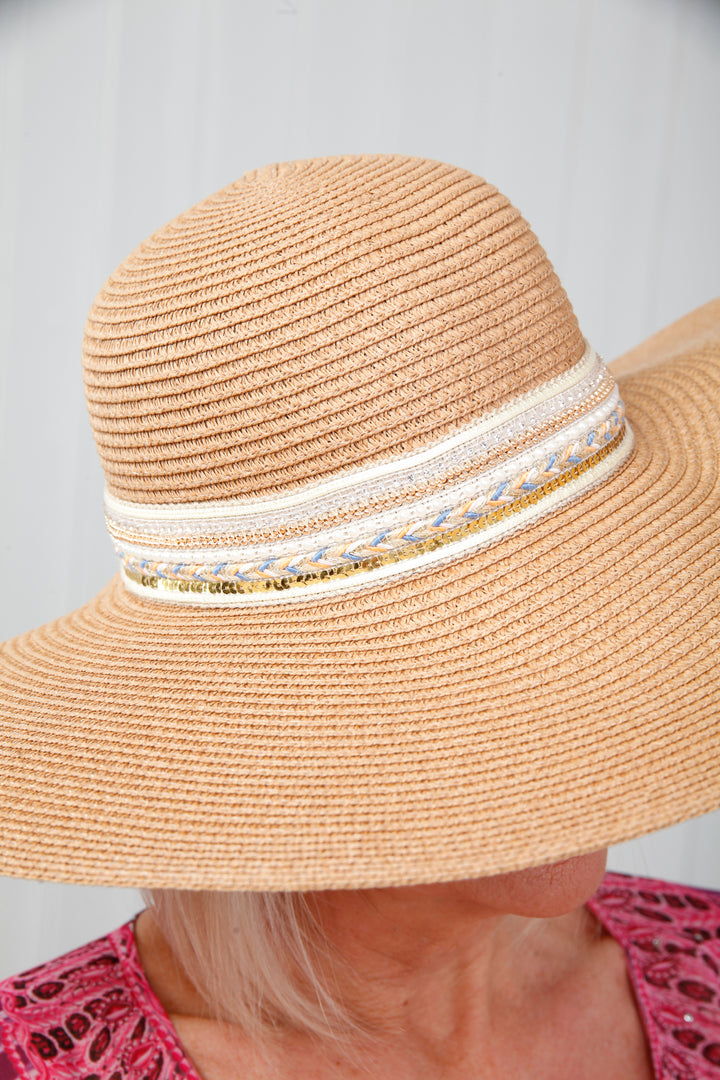 Seaside Sparkle Hat Tan