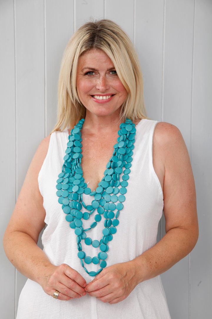 Bohemian Statement Necklace Turquoise