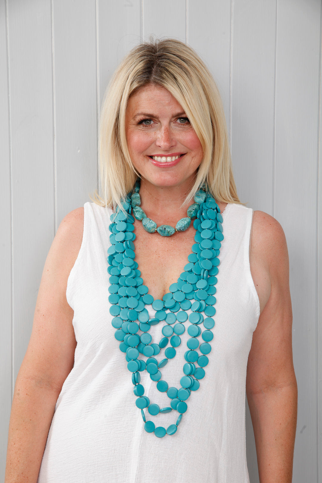 Bohemian Statement Necklace Turquoise