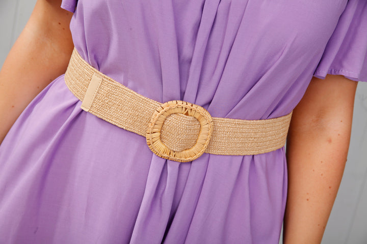Boho Raffia Belt