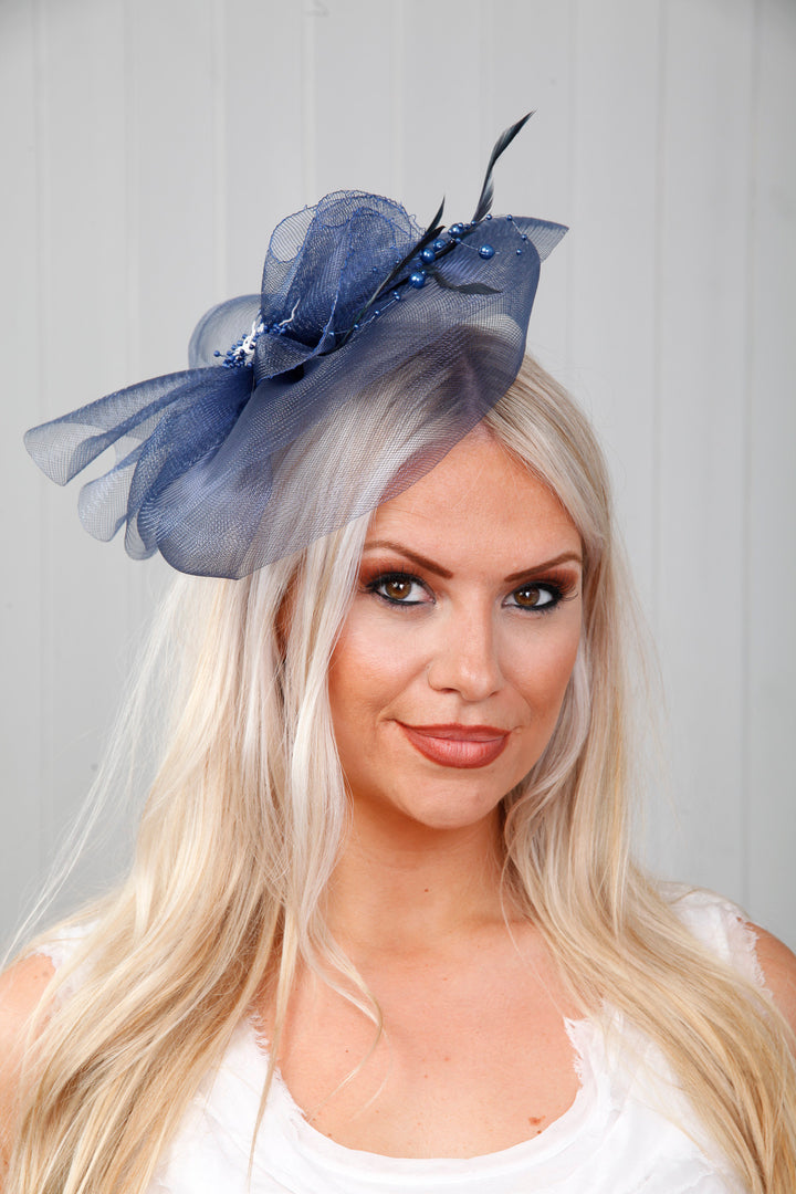 Victoria Twilight Fascinator Navy