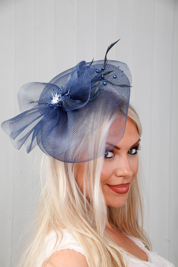Victoria Twilight Fascinator Navy