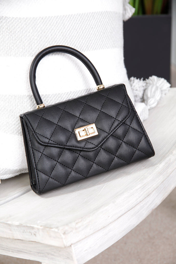 Quinn Quilted Bag Black