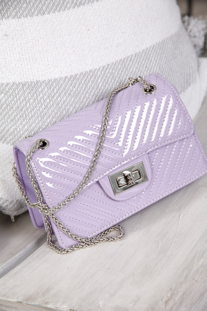 Penelope Patent Bag Lilac