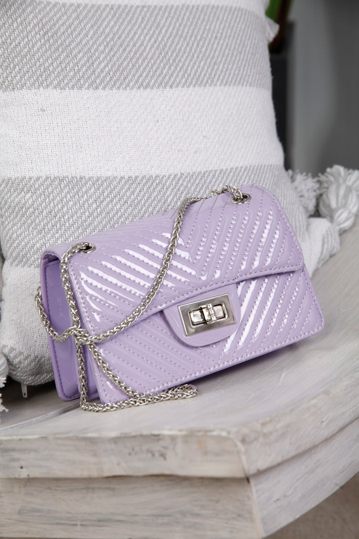Penelope Patent Bag Lilac