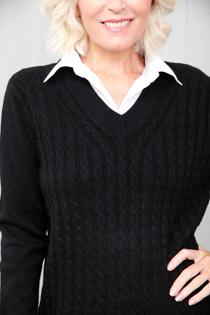 Tara Two Piece Jumper Black
