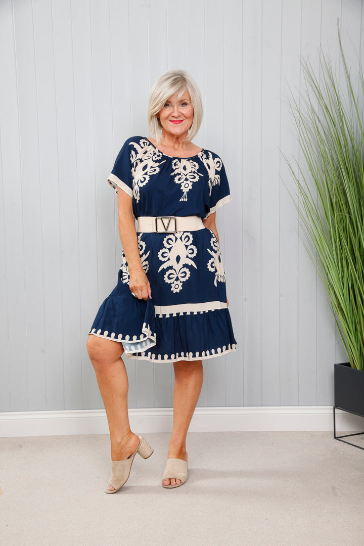 Monaco Dress Navy