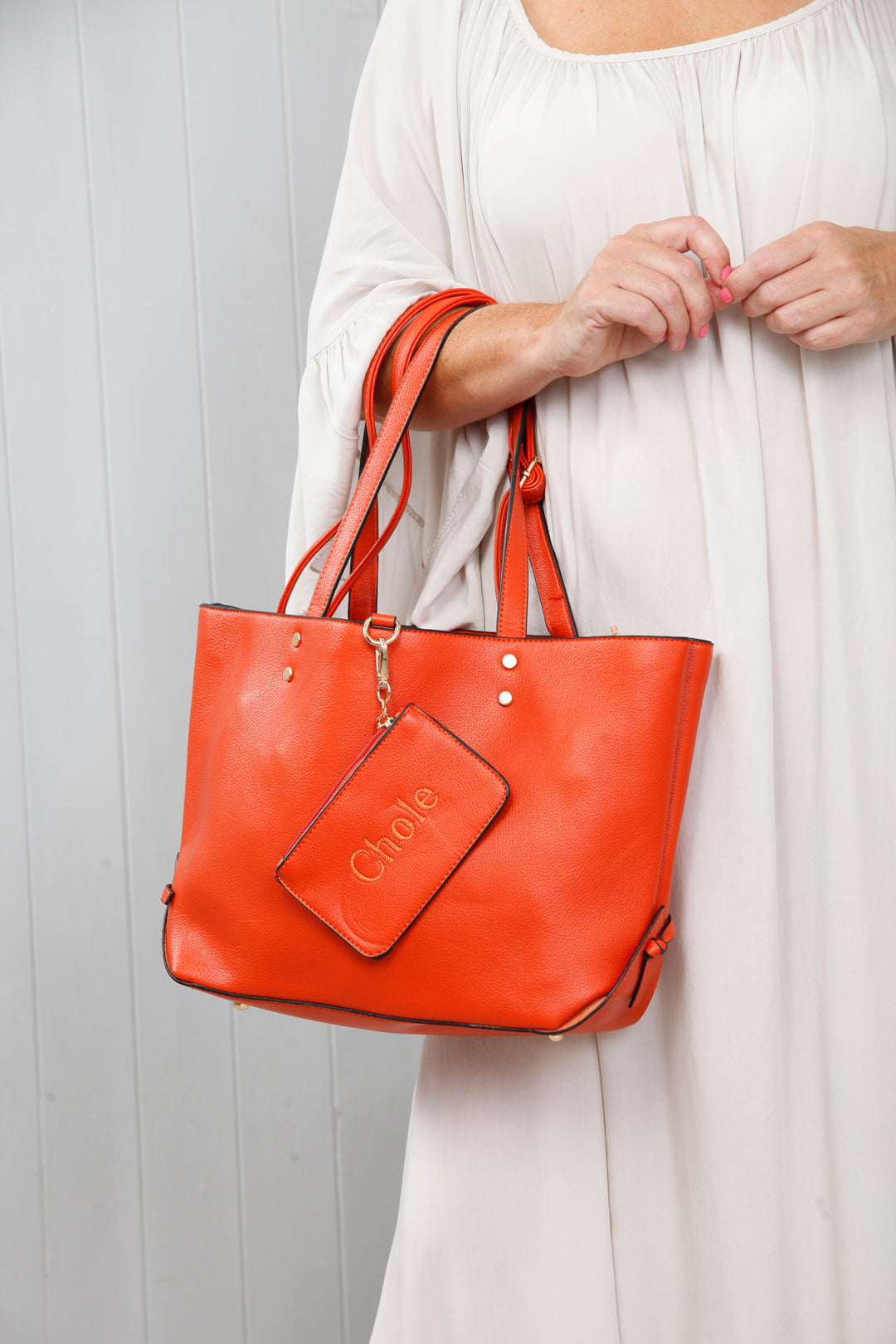 Callie Luxe Handbag Orange