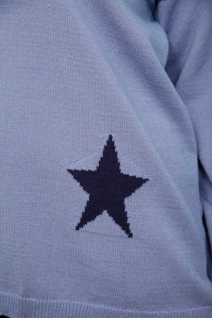 Sarah Star Jumper Sky Blue