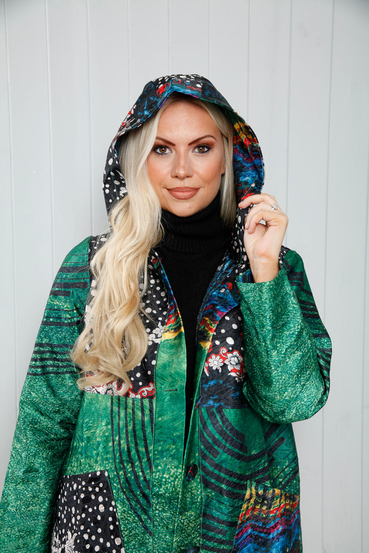 Cariad Embossed Jungle Green