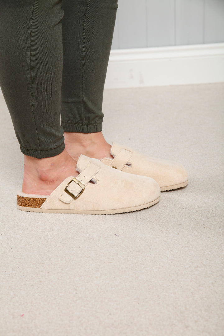 Collette Slip On Clogs Beige