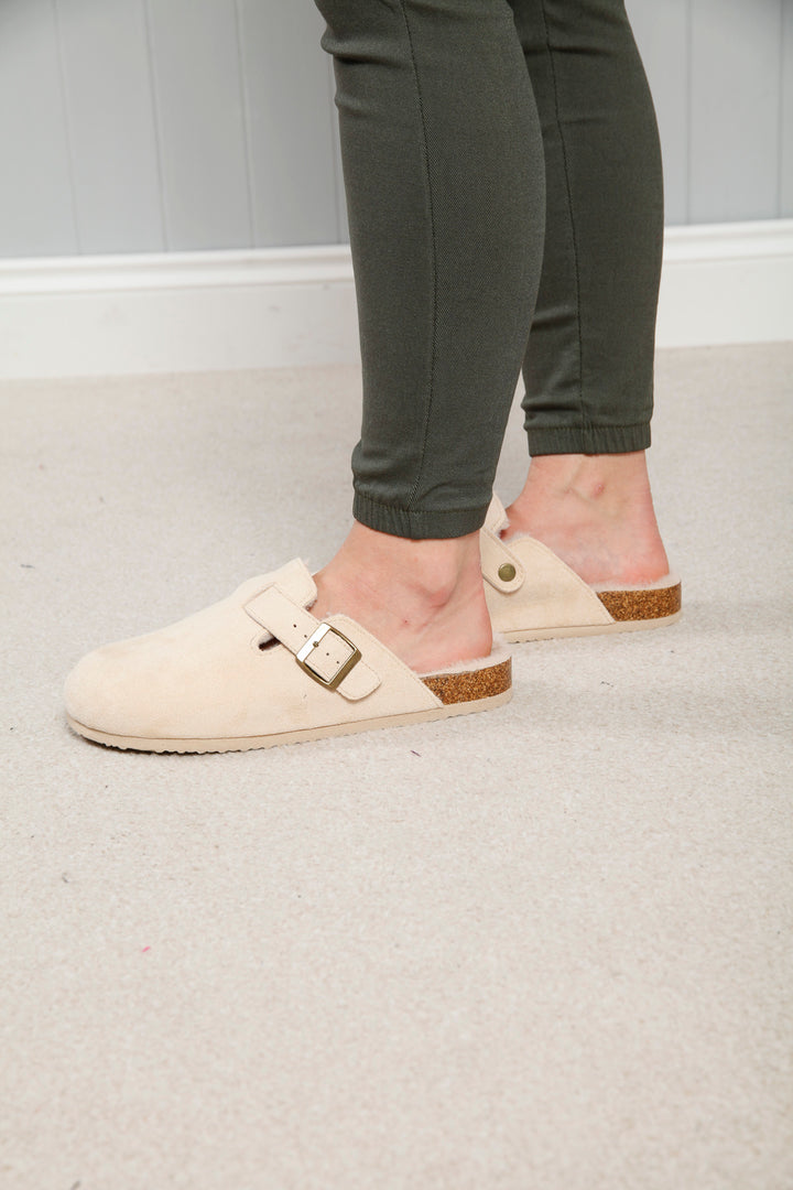 Collette Slip On Clogs Beige