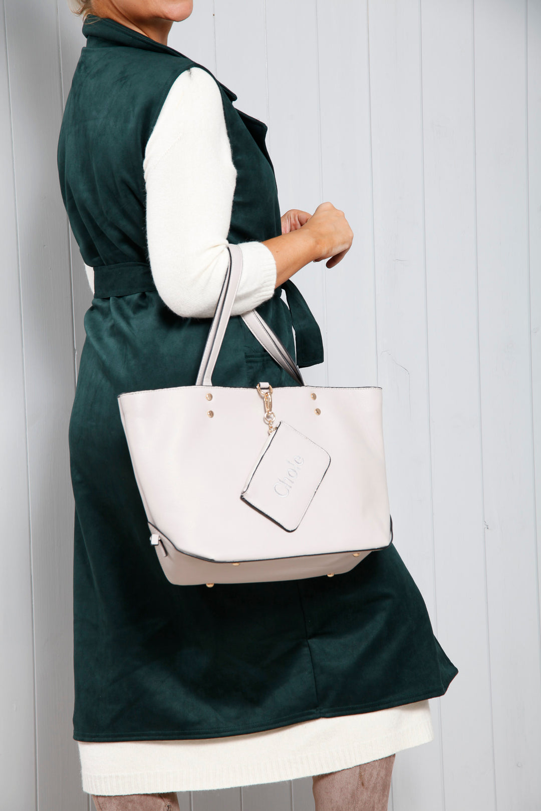 Callie Luxe Handbag Grey