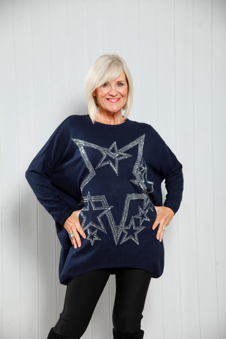 Starstruck Jumper Navy
