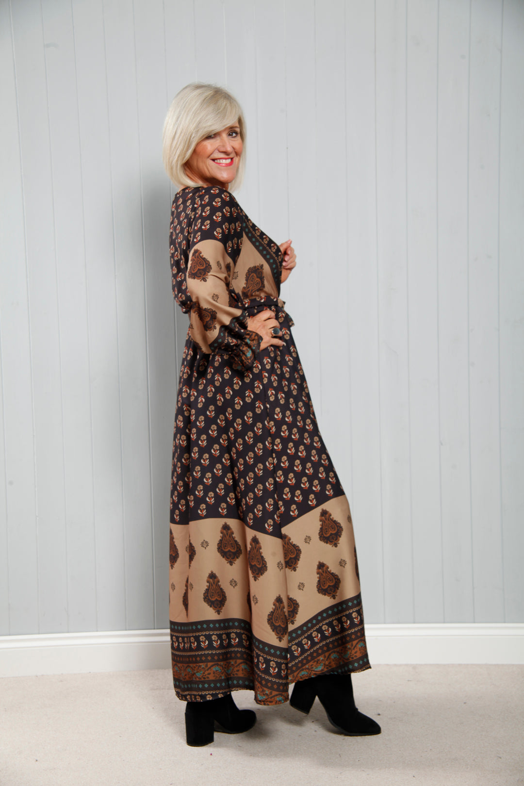 Gisele Luxe Dress Midnight Bronze