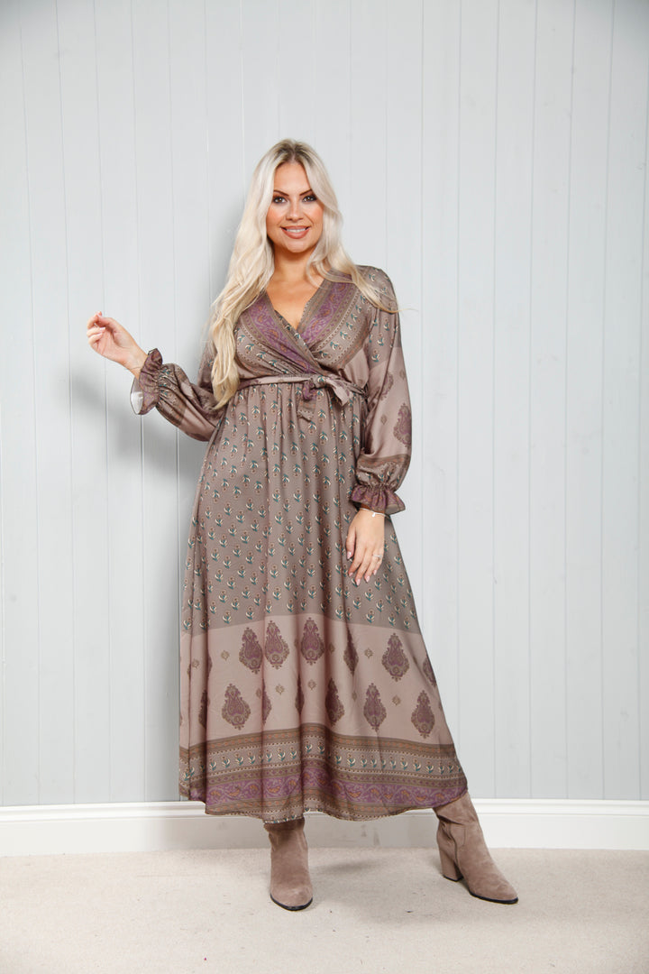 Gisele Luxe Dress Taupe