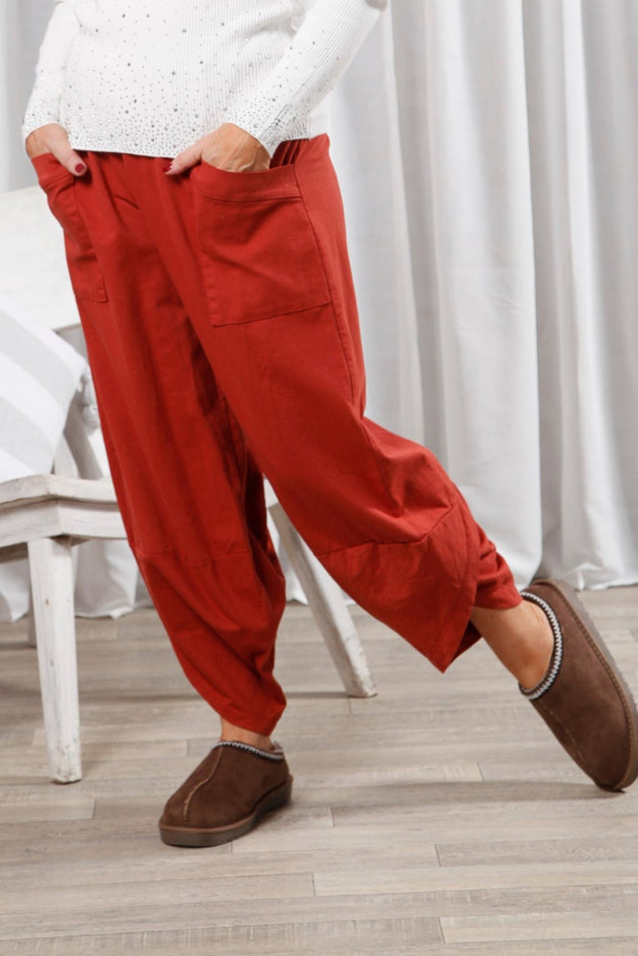 Terracotta Cara Cocoon Pants