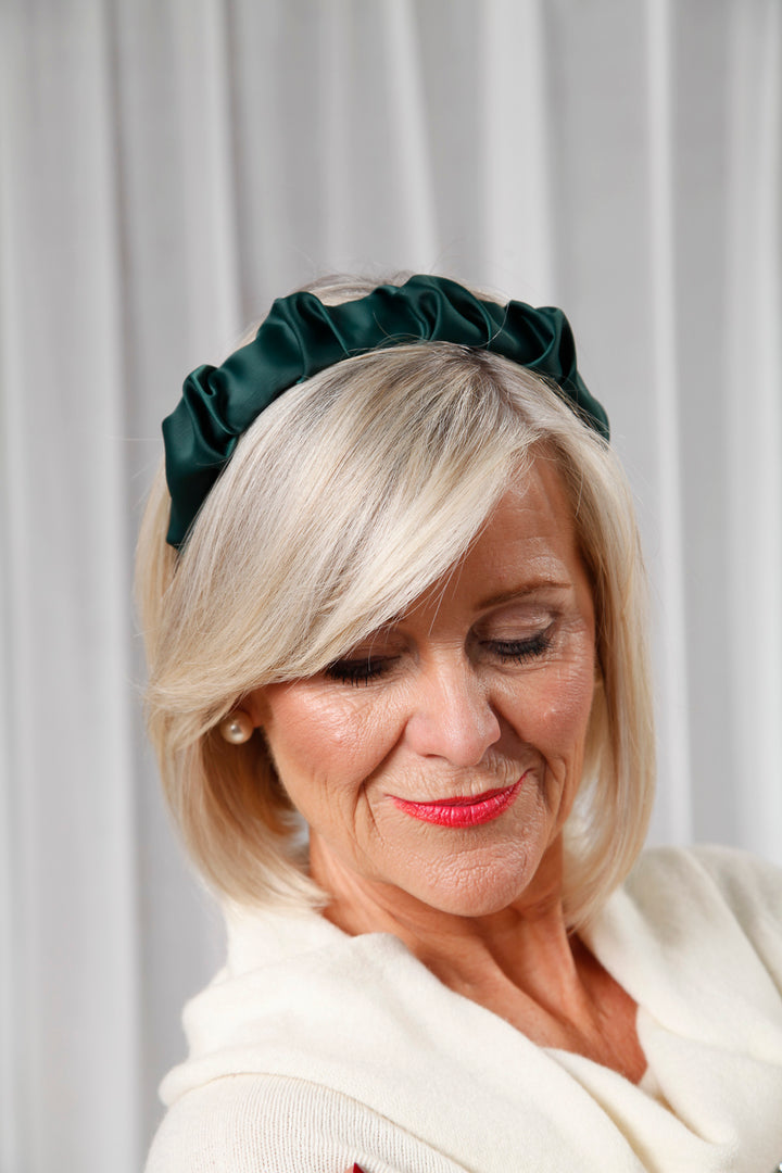 Forest Green Ruched Hairband