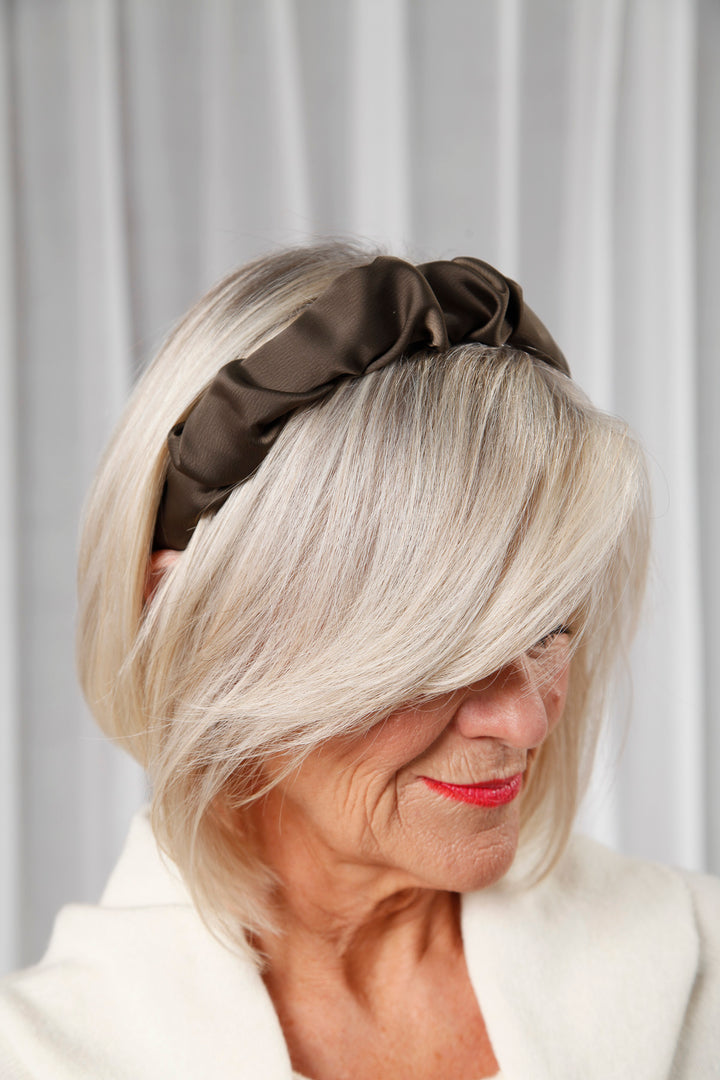Olive Ruched Hairband
