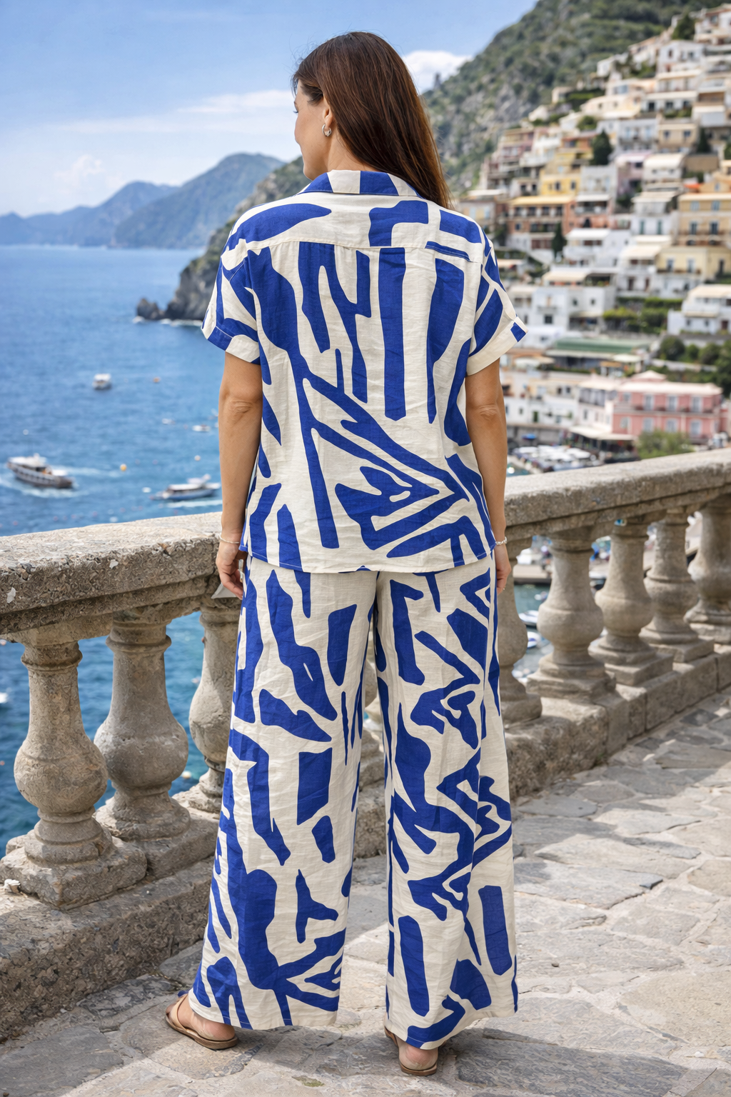 Enya Tribal Co-Ord Blue