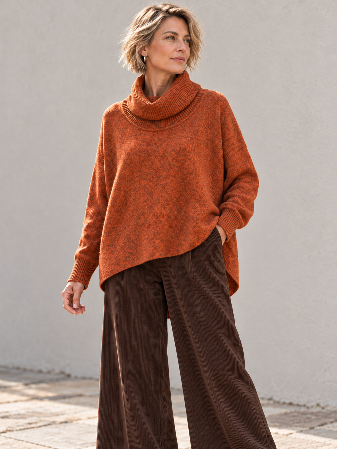 Monika Oversized Jumper Tangerine