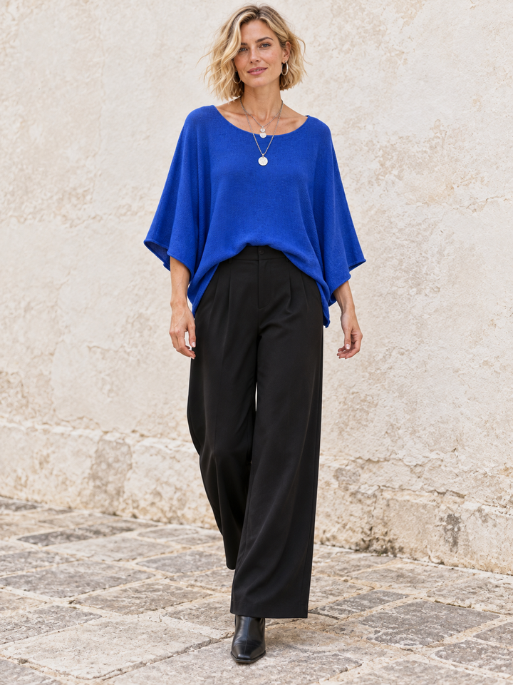 Anabelle Slouchy Top Sky Blue