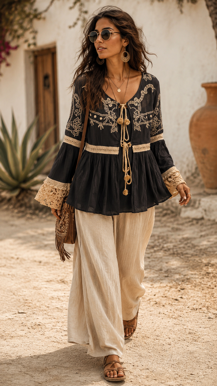 Morocco Lace Cuff Tie Jacket
