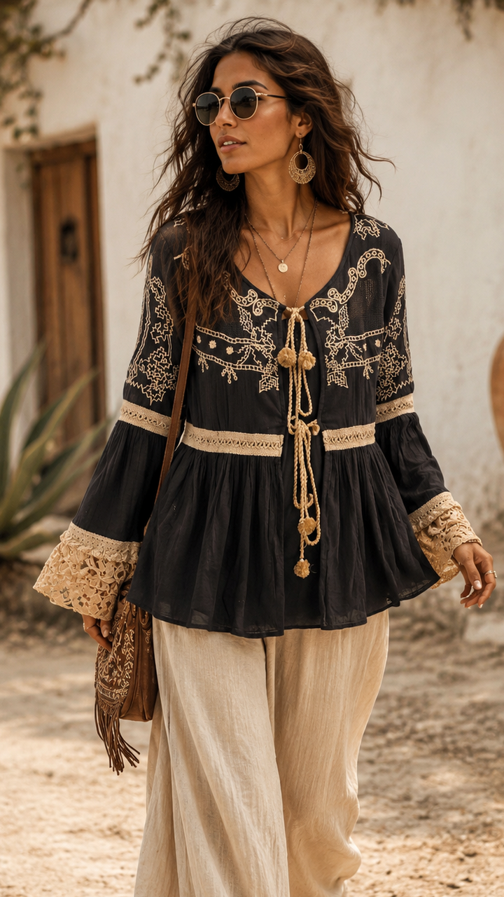 Morocco Lace Cuff Tie Jacket