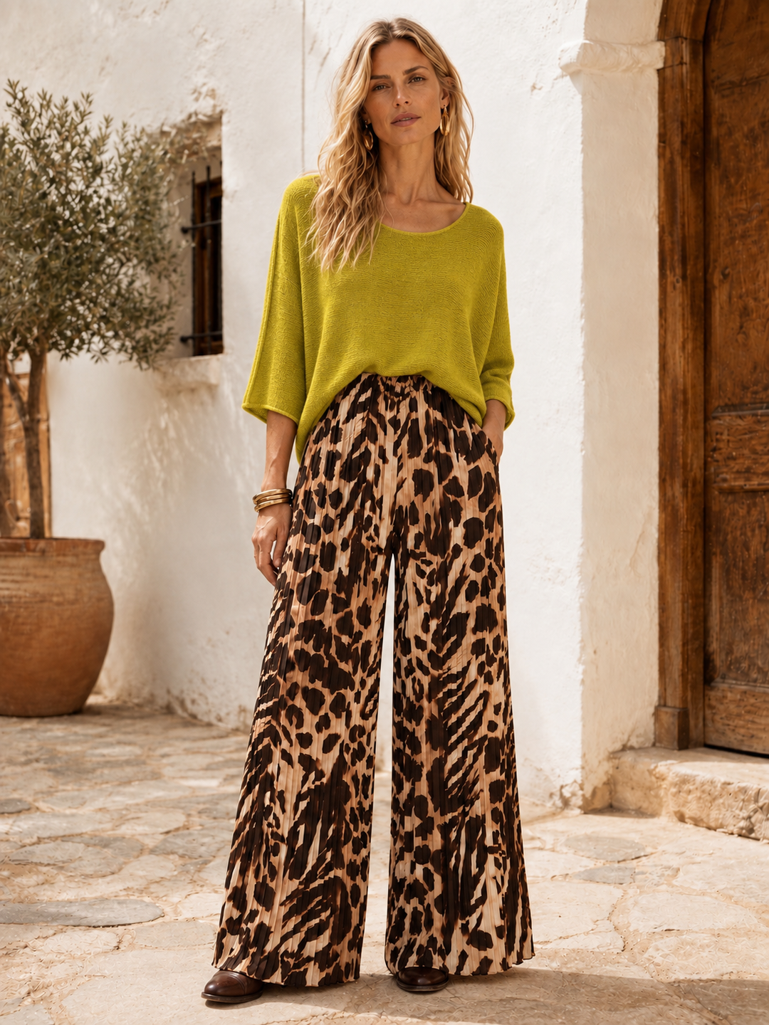 Anabelle Slouchy Top Ochre