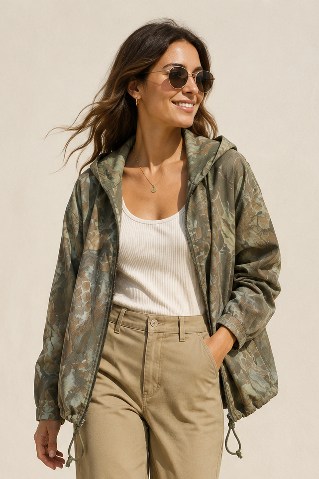 Multi Print Cotton Jacket