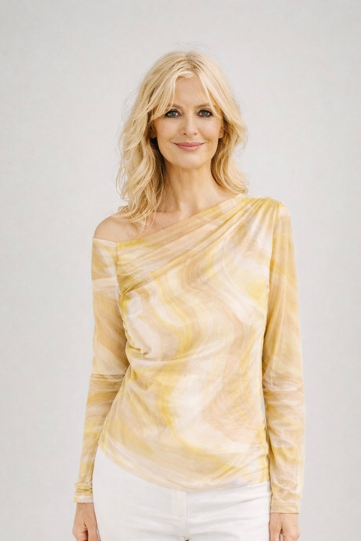 Marley Mesh Top Buttermilk