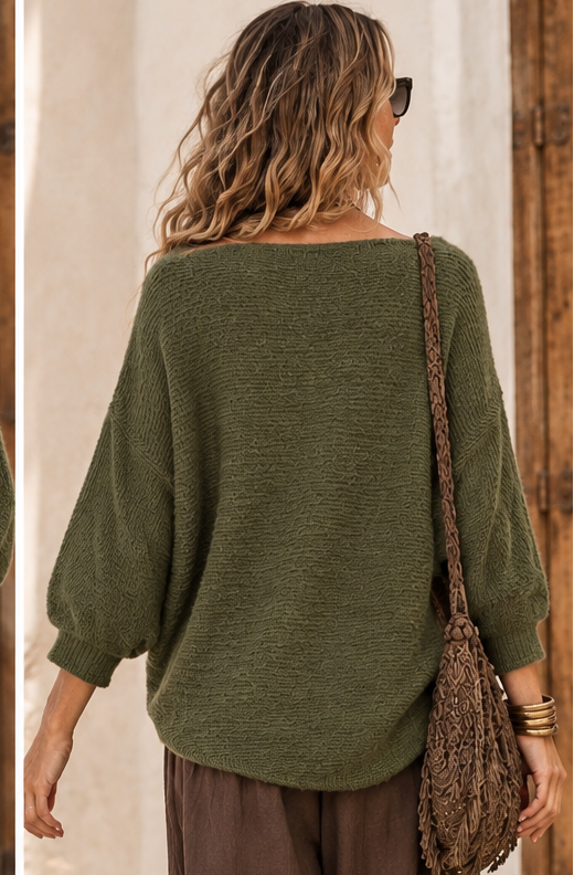 Cody Cross Layering Top Khaki