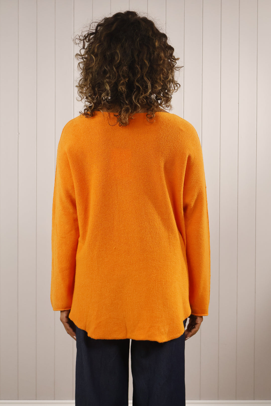 Anabelle V Neck Curve Tangerine