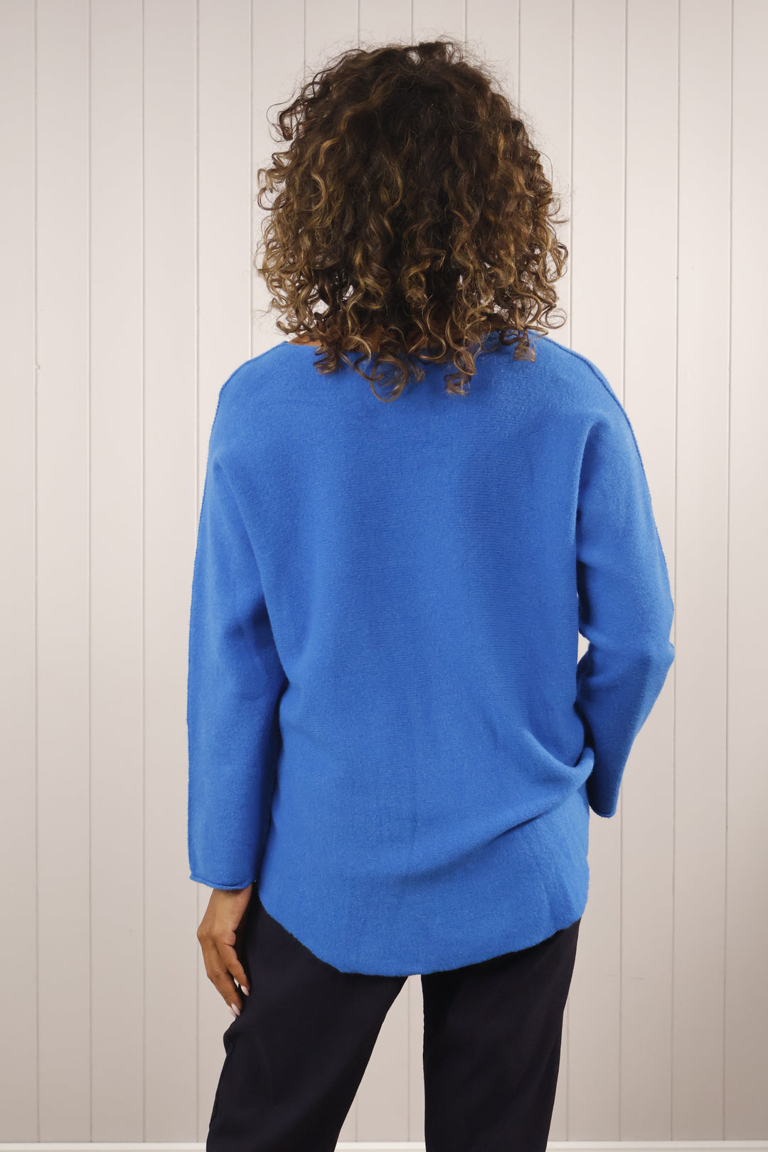 Anabelle V Neck Curve Royal Blue