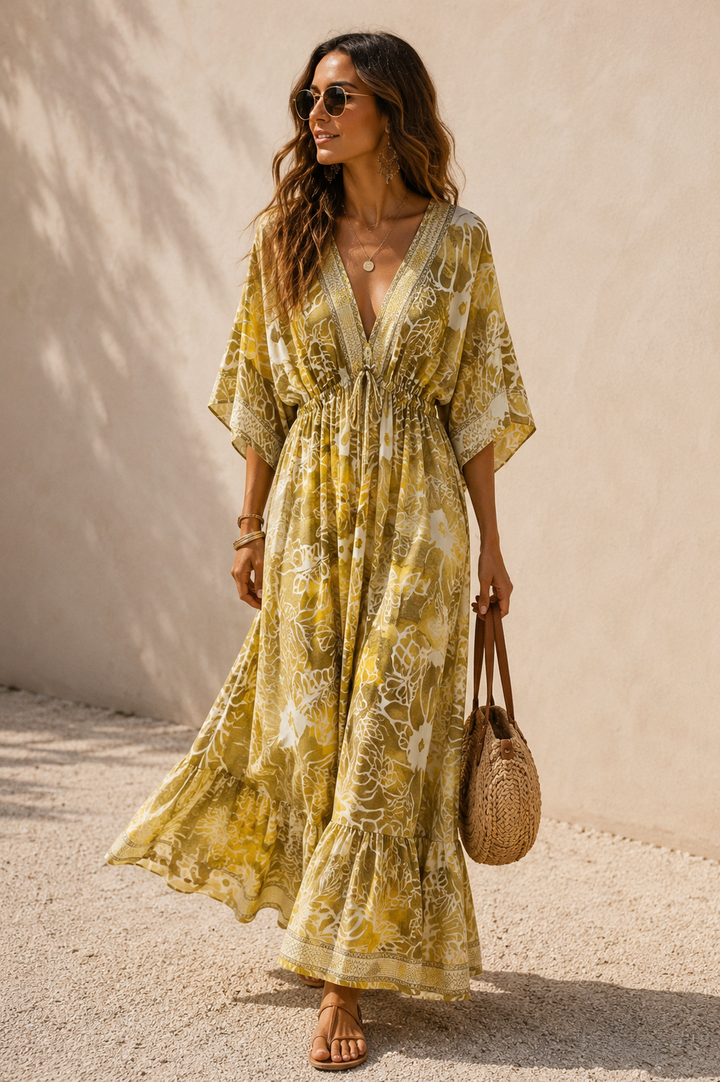 Samaya  Maxi Dress Gold