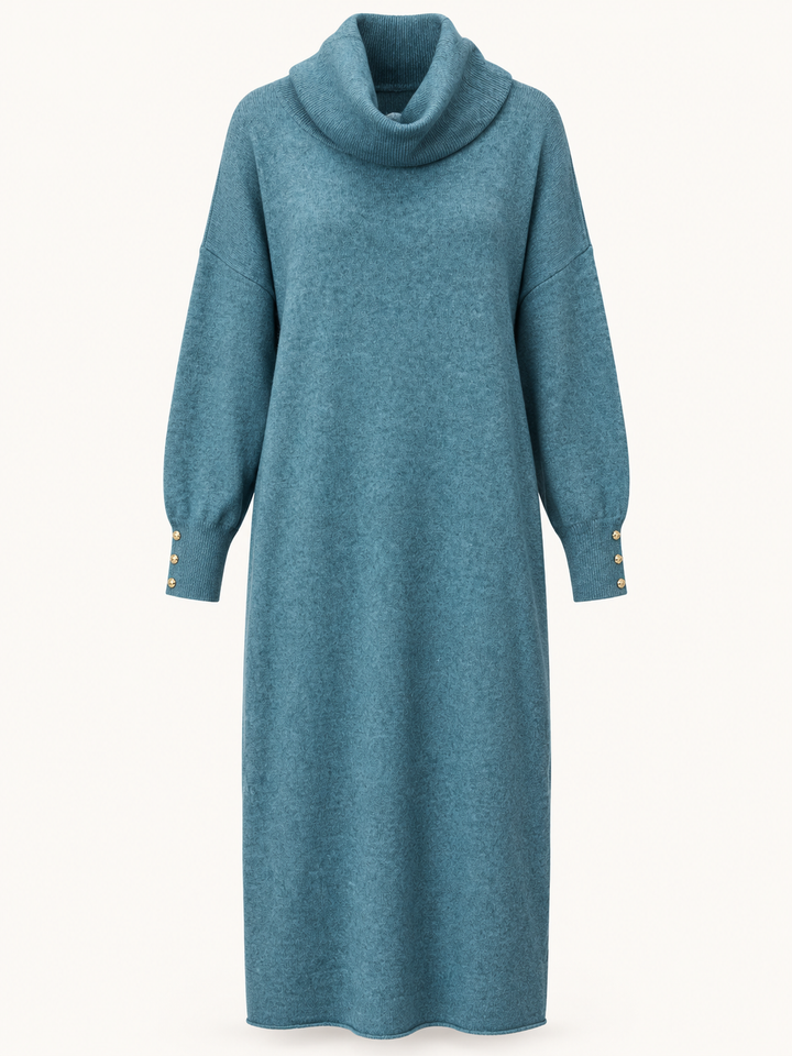 Rosamund Oversize Jumper Dress Teal