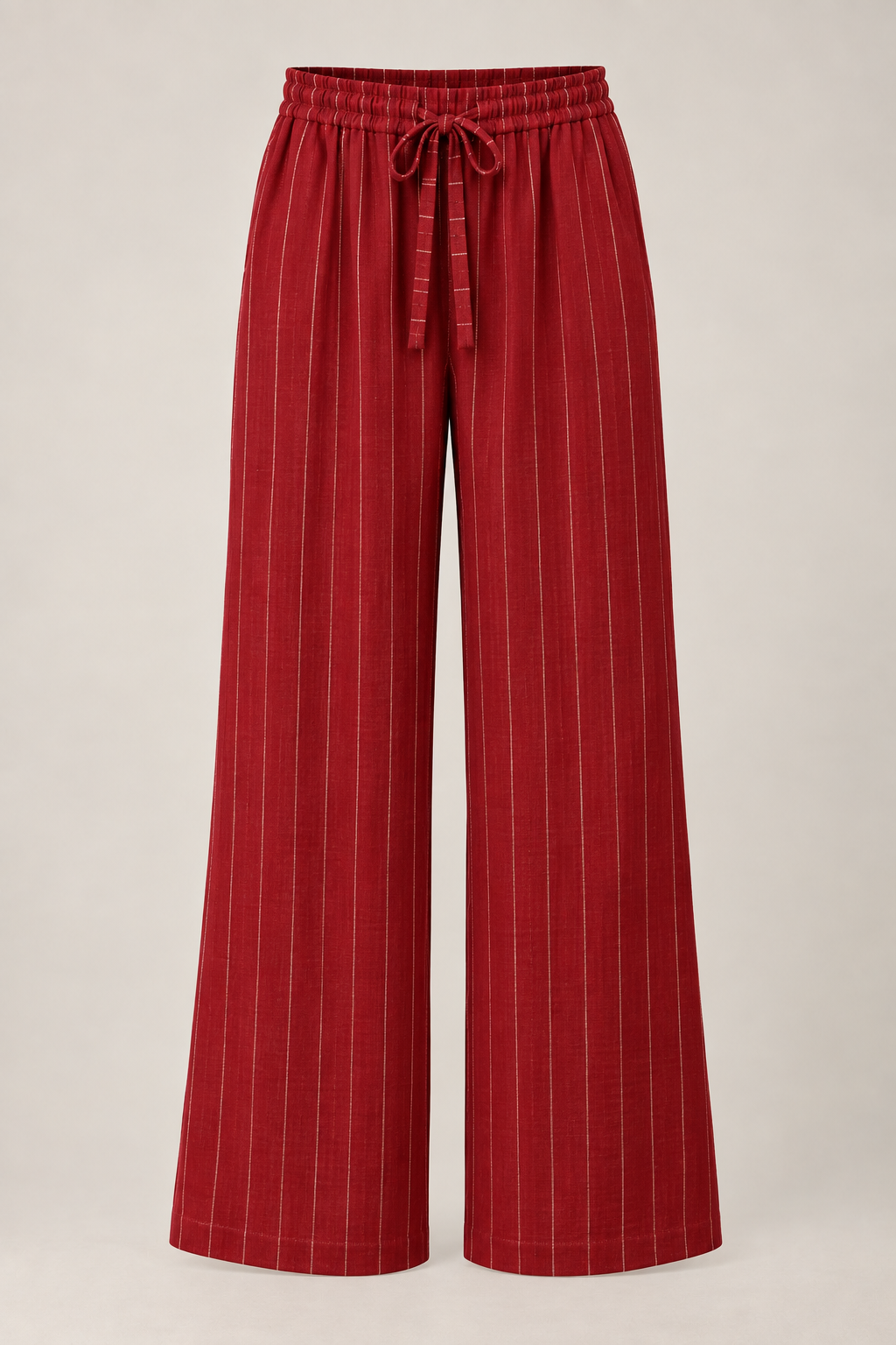 Avery Pinstripe Trousers Ruby
