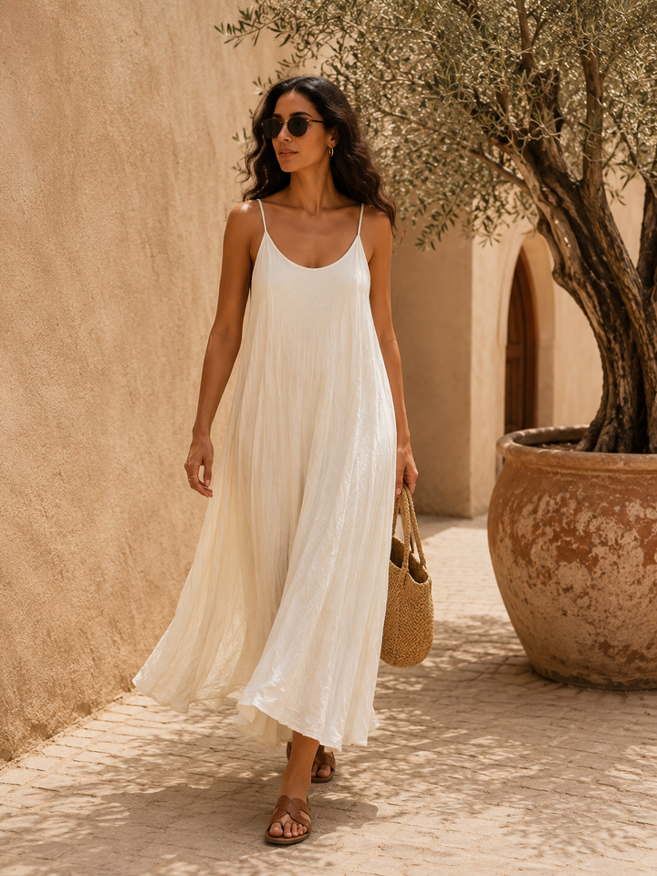 Rosalba Handkerchief Dress Set Cream