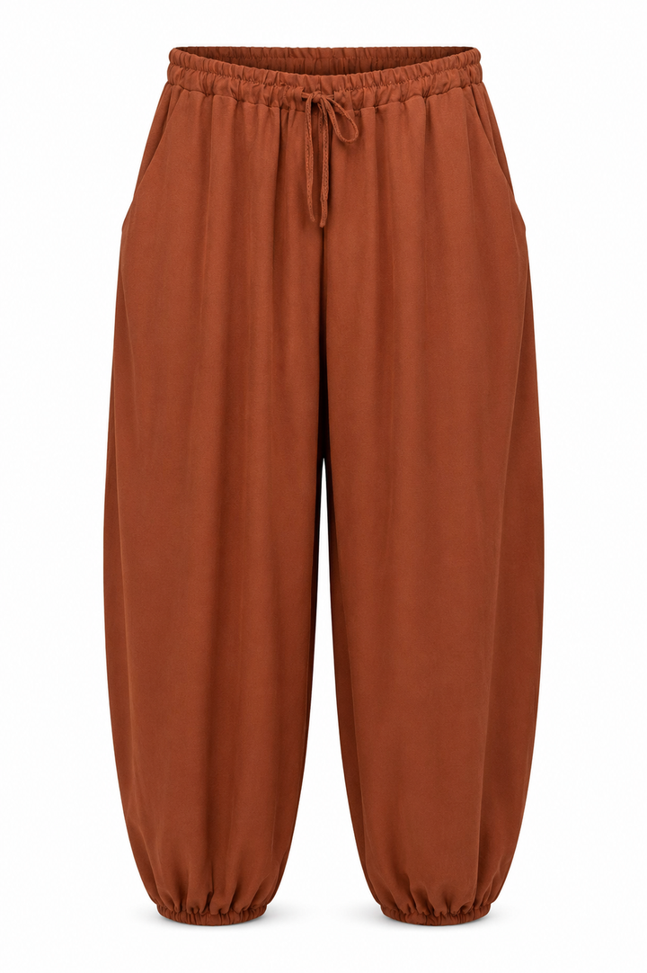 Firenze Balloon Harem Trousers Rust