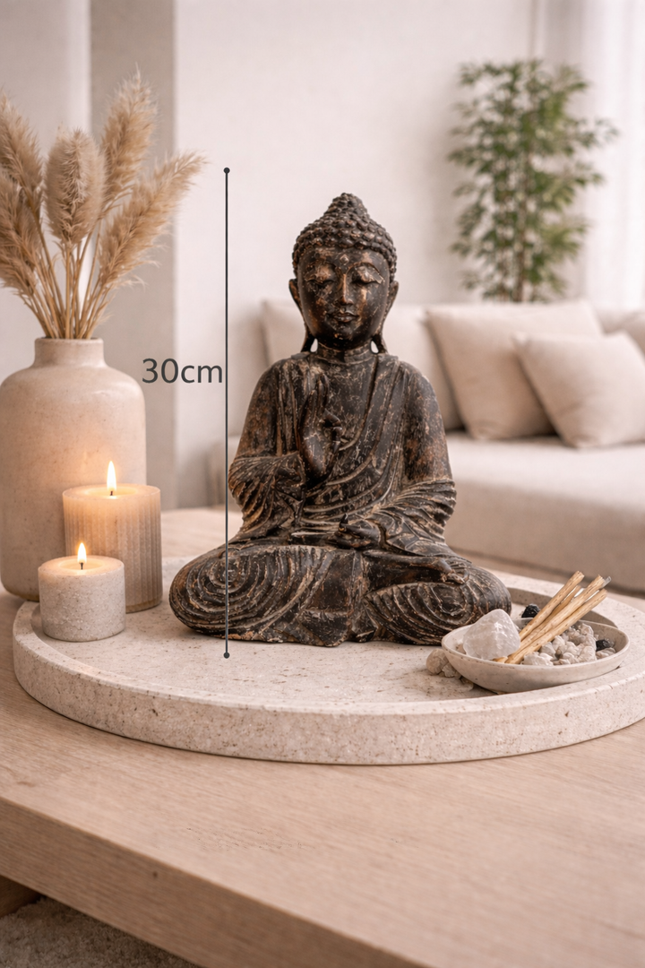 Sitting Buddha Woodcarving
